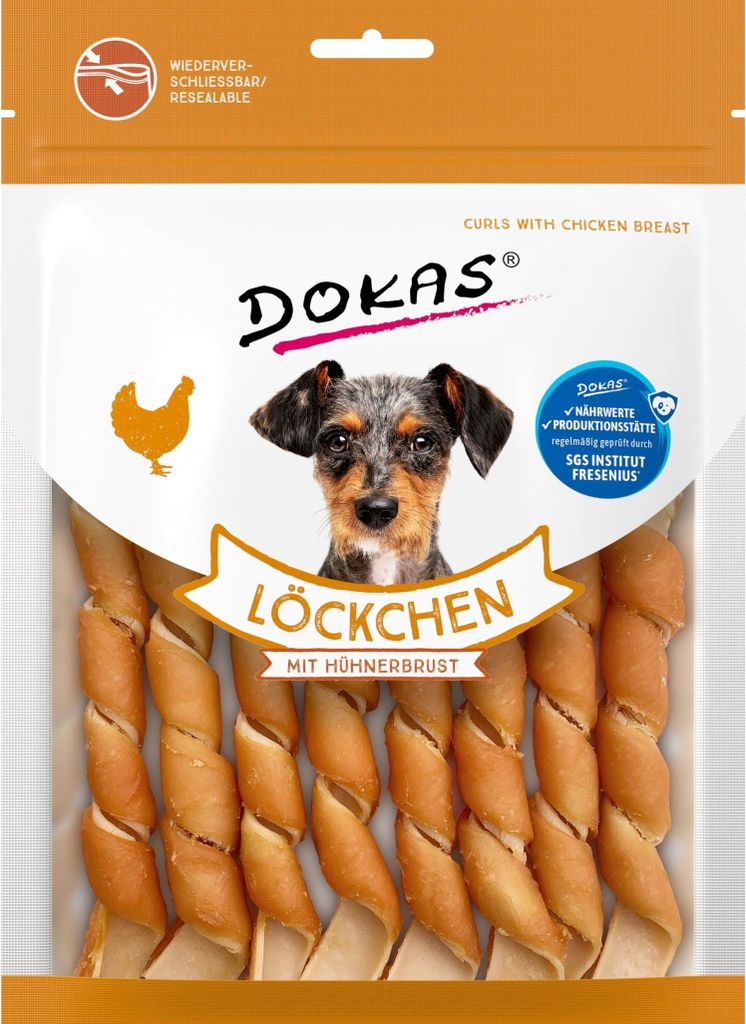Dokas Löckchen mit Hühnerbrust 120 g Produktbild 