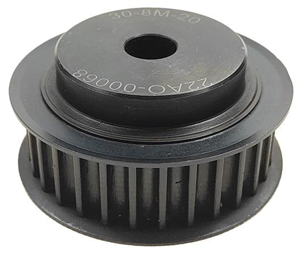 Zahnriemenscheibe, P: 8 Mm, 30 Zähne, Riemen 20 Mm, Stahl, 8M , Ozdowski
