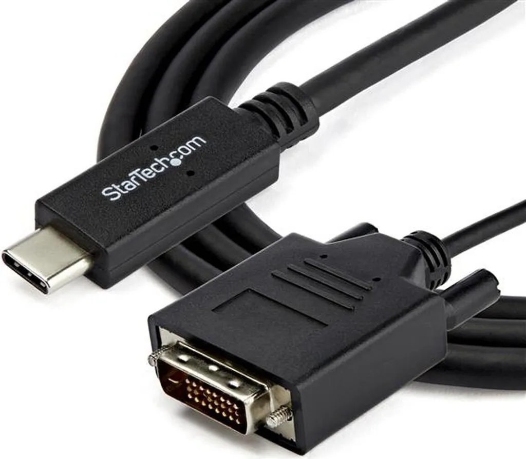 Câble Adaptateur Vidéo USB Type-C vers DVI-D pour Moniteur Externe 2m
