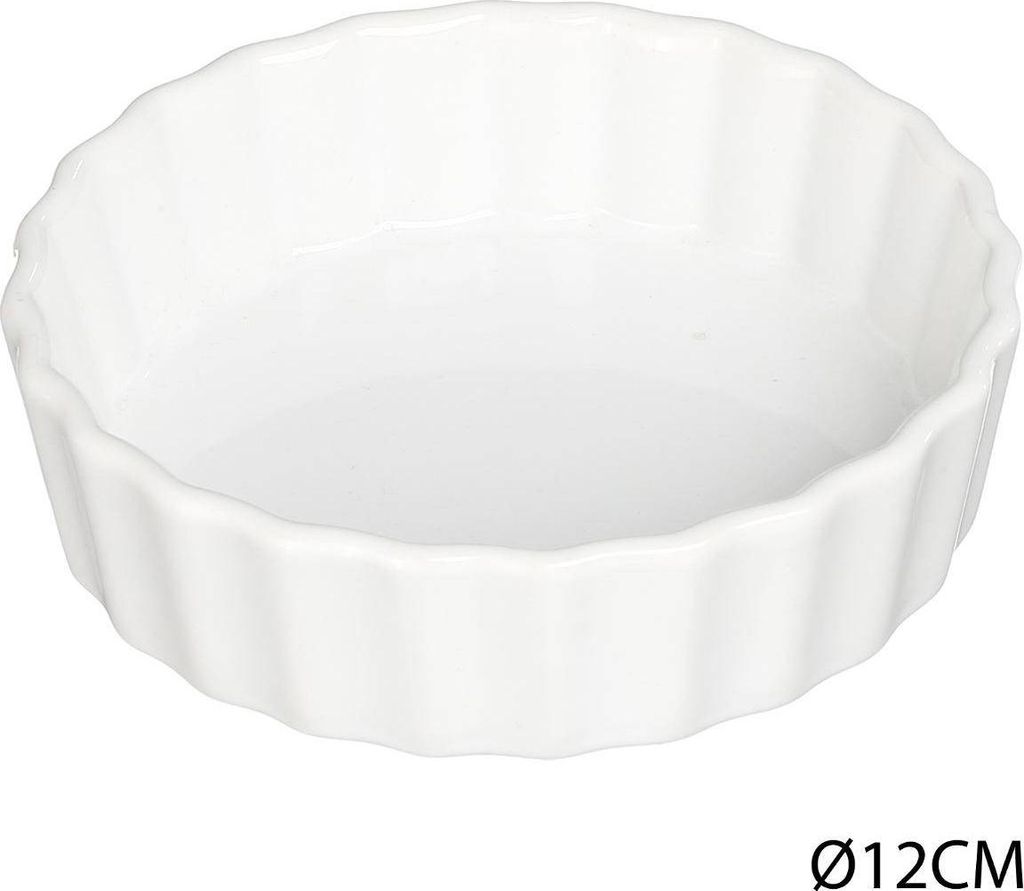 Keramik-tarteletteform 12,5cm weiß - 5 five simply smart