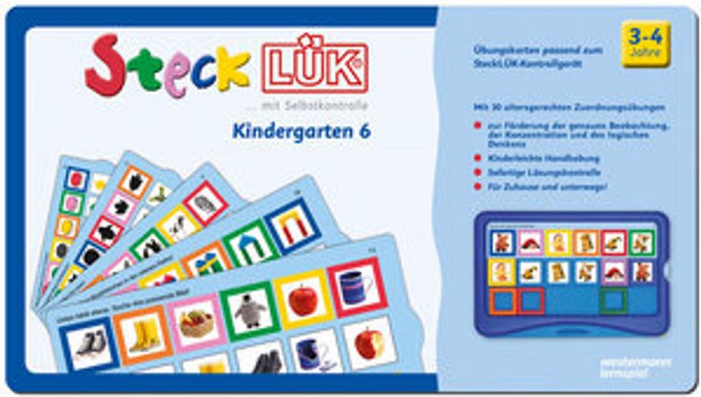 LÜK SteckLÜK Kindergarten 6 ab 3 Jahren 8206 Produktbild 