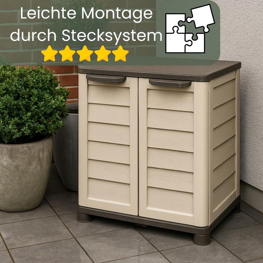 Gartenschrank Wetterfest Outdoor Kunststoff Schrank