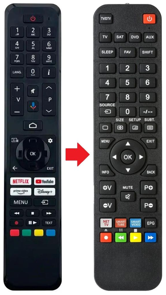 Fernbedienung passend für JVC LT-43VA7255