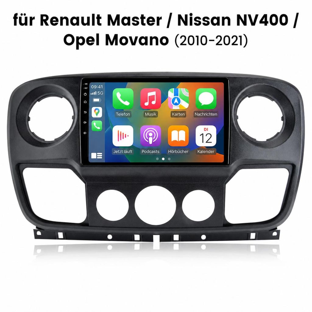 2+64GB 10”Android 15 Autoradio Carplay Für Renault Master Produktbild  KI-generiertes Bild