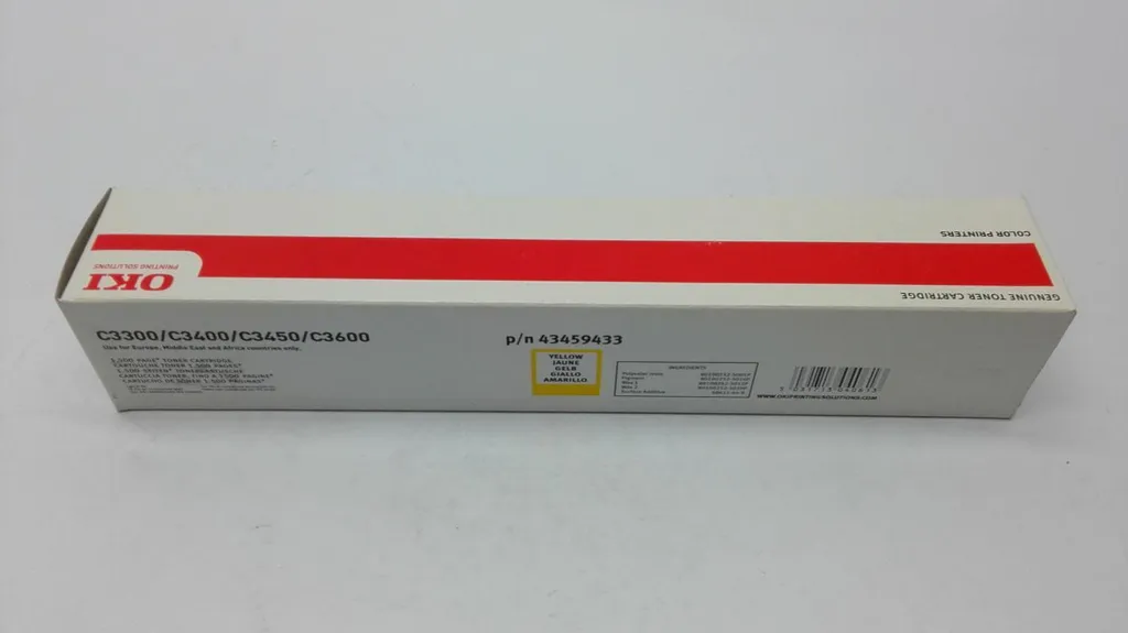 Toner Giallo OKI 43459433 Originale per C3300n C3400n | Offerta Online