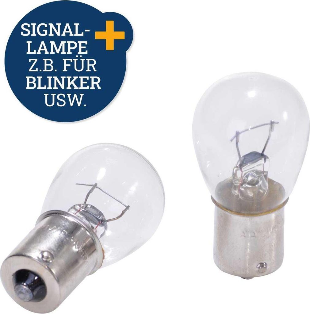 Glühlampe 12 Volt 21 Watt - 2er Pack Autolampen Filmer 16033