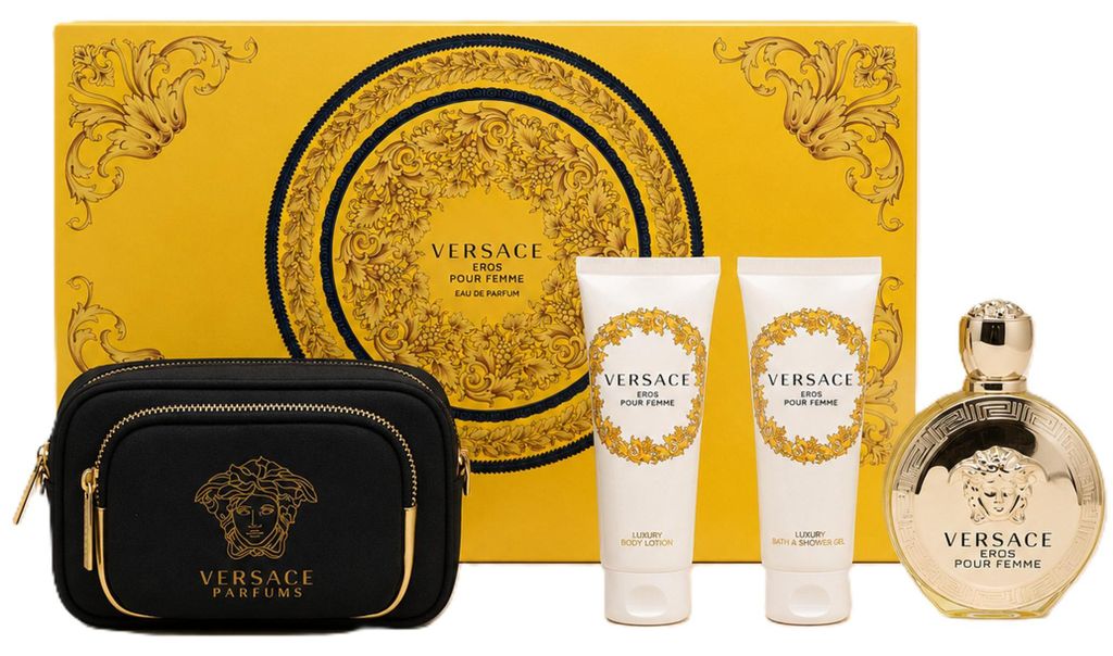 Versace Eros Femme Eau de Parfum 100 ml + Duschgel 100 ml + Körperlotion 100 ml