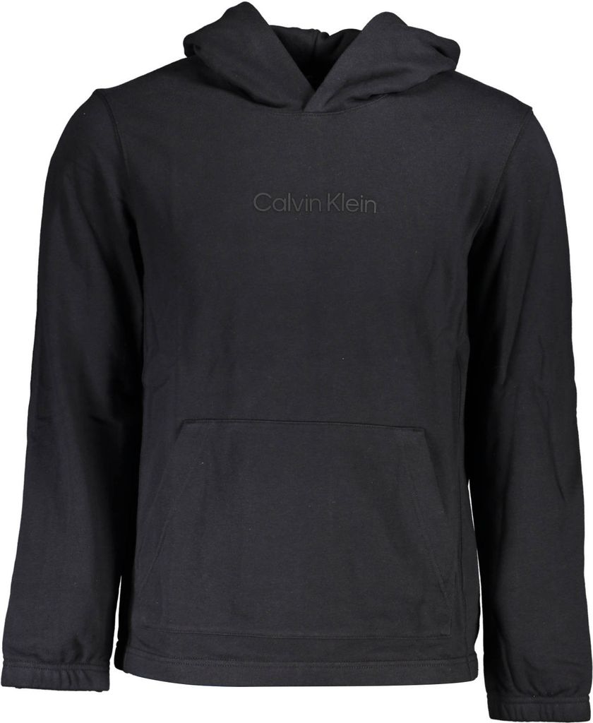 Herren Sweatshirt Schwarz - Langarm, Kapuze, Kängurutasche, Produktbild 