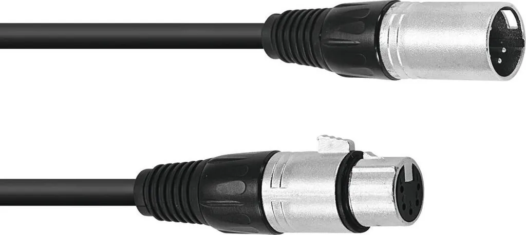 OMNITRONIC Cavo XLR 5pol 1,5m sw