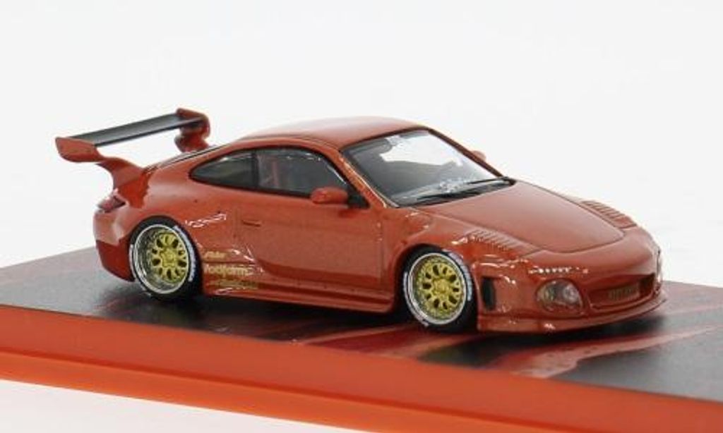 Tarmac Works T64R-TL053-REM - 1/64 - Porsche 911 (997) Old & New, rot - Neu