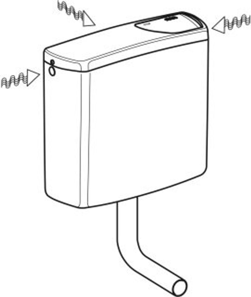 Geberit 140014111 AP140 AP-Spülkasten Spül-Stopp-Sp