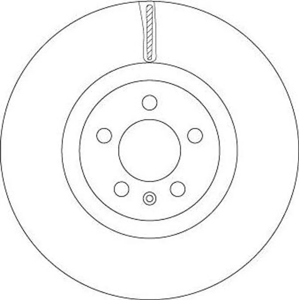 Disque de frein ventilé pour Polo AE - Qualité origine TRW DF6983S 256mm