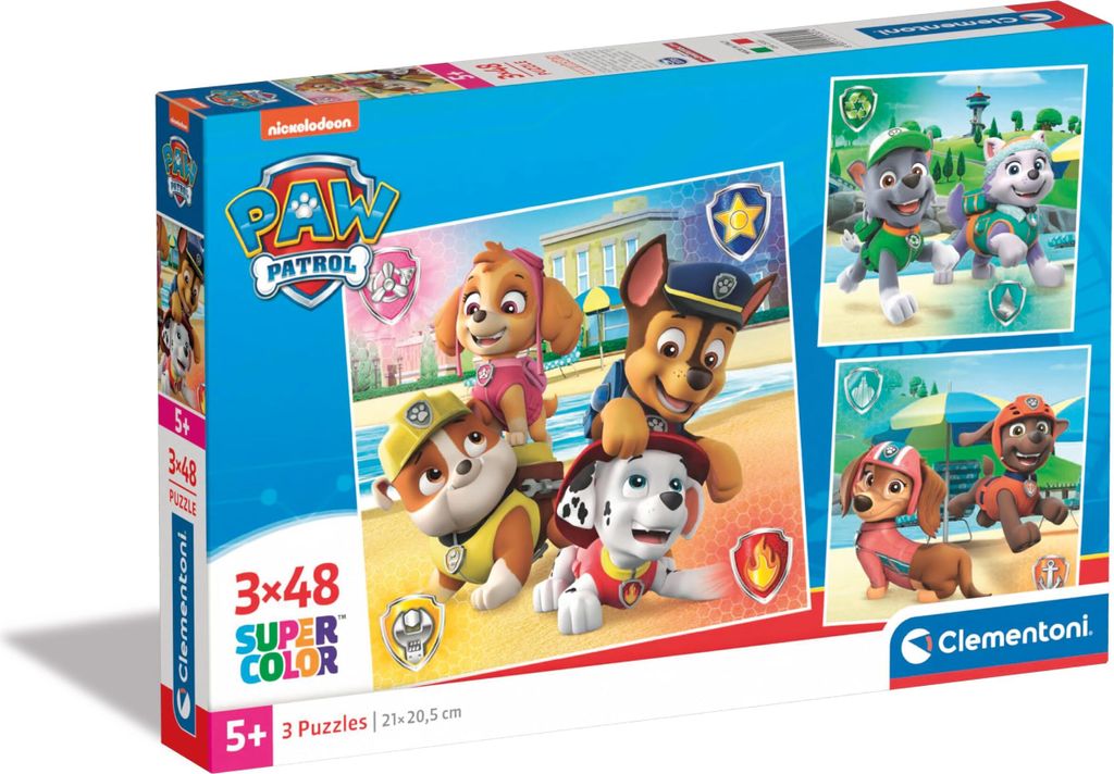 Clementoni | Paw Patrol Puzzle 3x48 Teile.