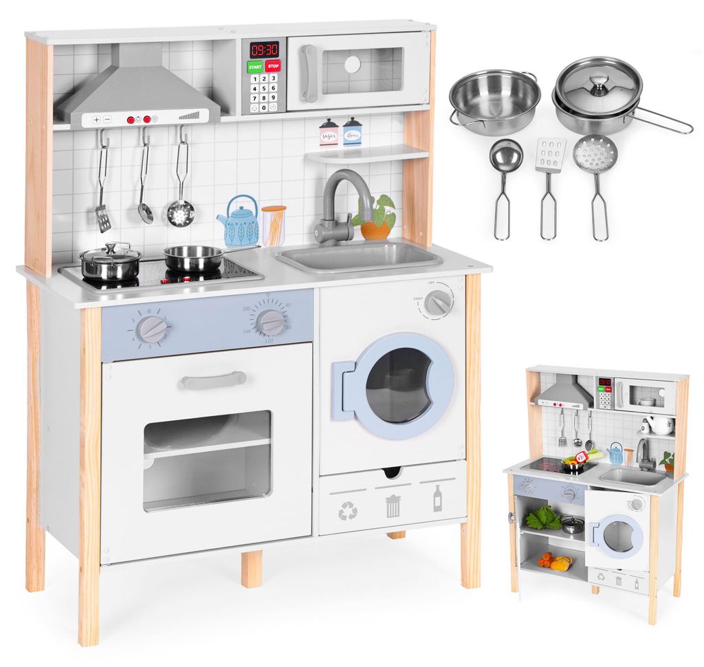 Cucina giocattolo per bambini con luci LED, forno, Immagine del prodotto 