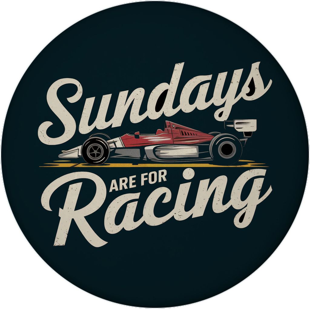 Sundays are for Racing Magnet mit Flaschenöffner für Motorsport-Fans