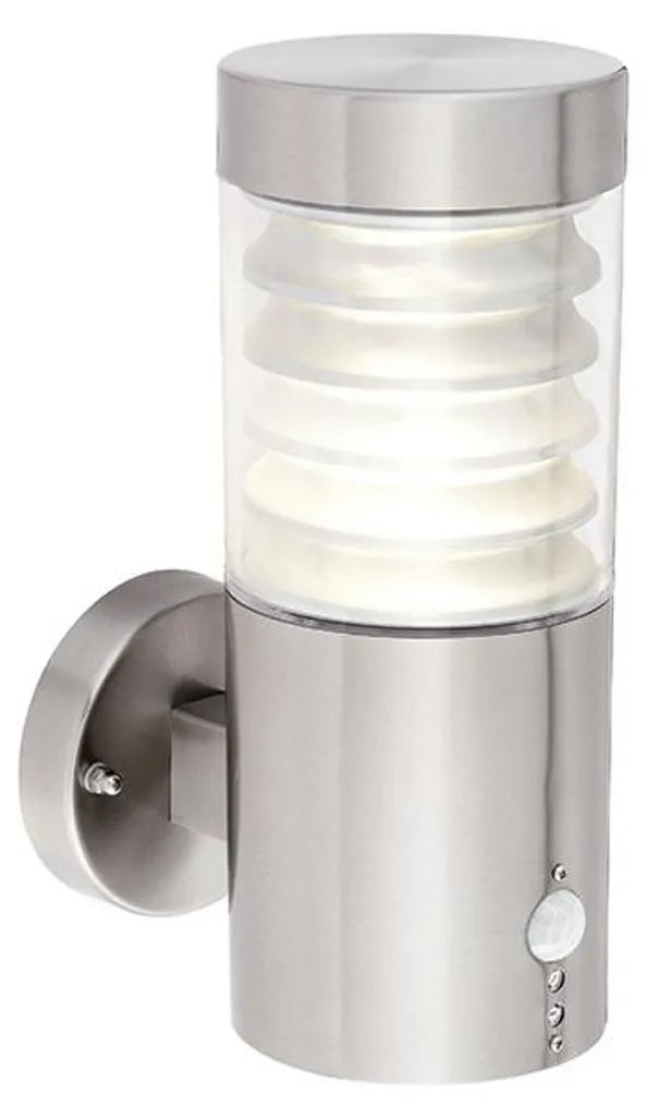Luminaire extérieur mural LED EQUINOX argent IP44 lumière naturelle