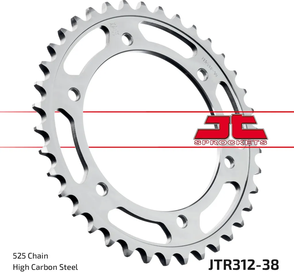 Couronne Arrière Moto 525 38Z JT Sprockets pour Remplacement Kit