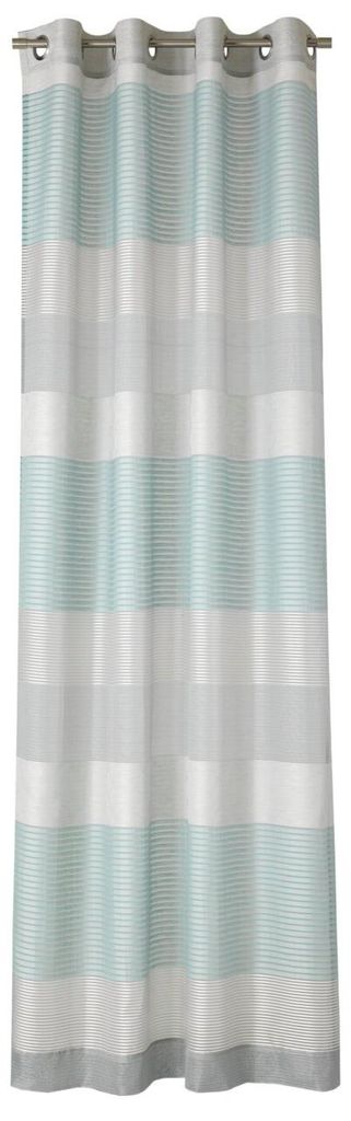 JOOP! Gleam türkis Ösenvorhang Farbe türkis Größe 140x250cm AL