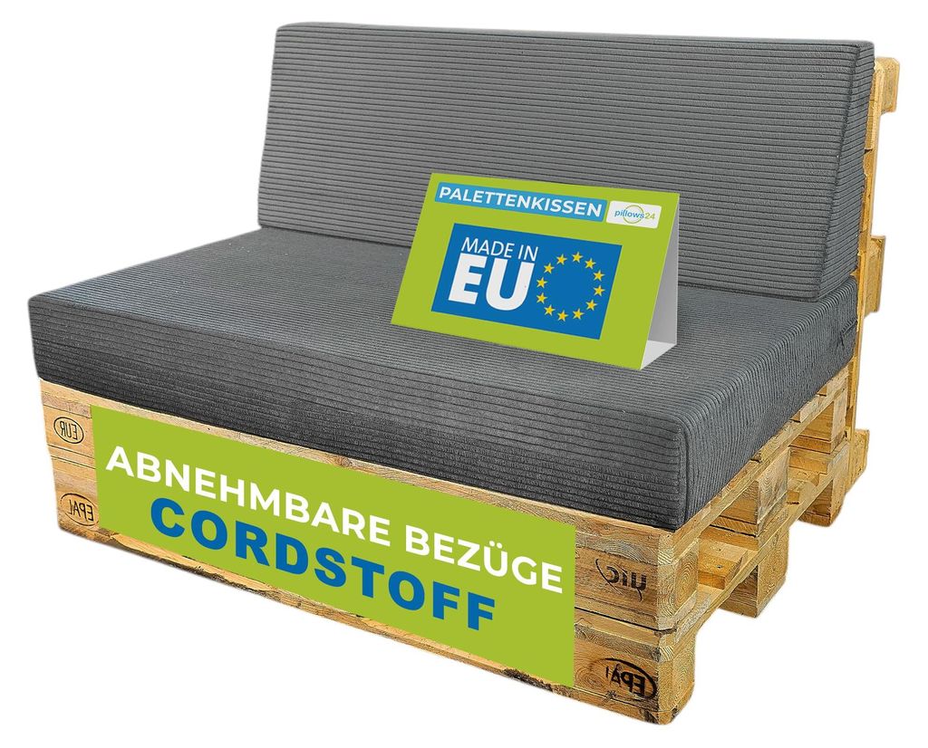 Pillows24 - Palettenkissen 2-teiliges Set aus Cordstoff | Produktbild 