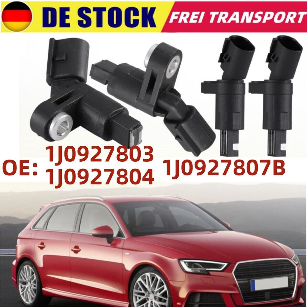 4X ABS Sensor Vorne Hinten Rechts Links Drehzahlsensor für VW Golf 4 Audi A3 8L