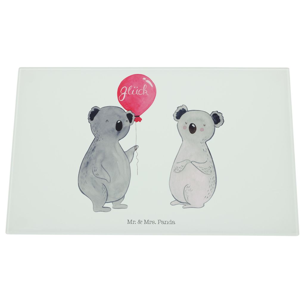 Mr. & Mrs. Panda Glas Schneideplatte Koala Luftballon - Produktbild 