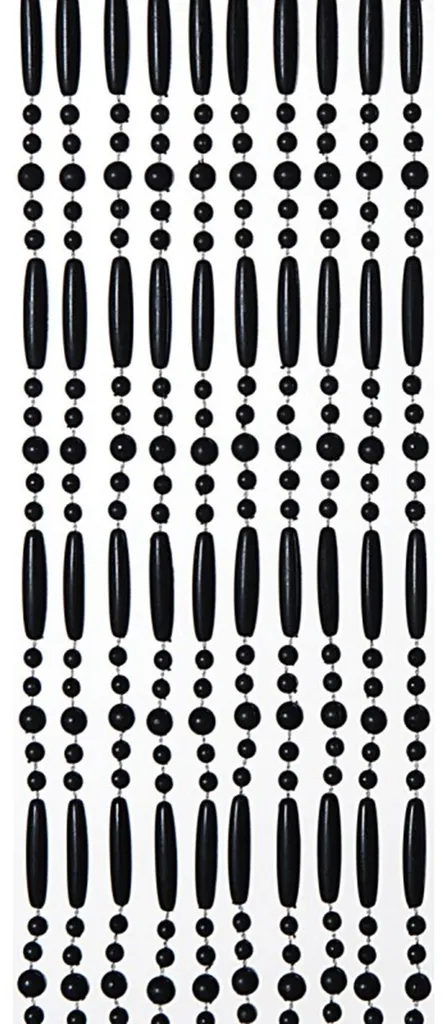 Moustiquaire Wicotex Perla 90 x 220 cm Noir - Rideau Anti-Insectes Luxe