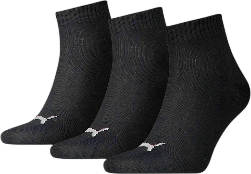 Puma QUARTER PLAIN (3 PAIRES) NOIR 39-42 Image du produit 