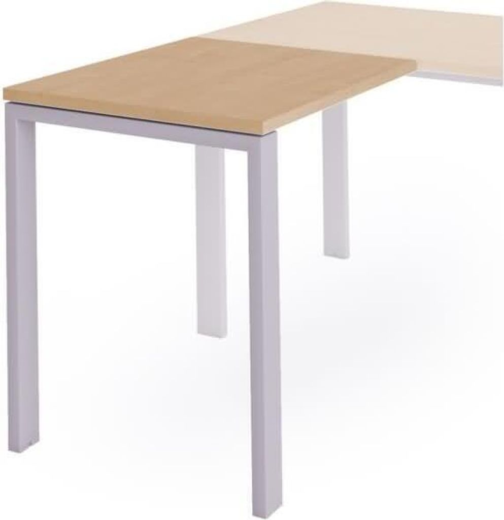 Anstelltisch Total BxTxH 100x60x73cm Gestell grau Platte Melamin buche.