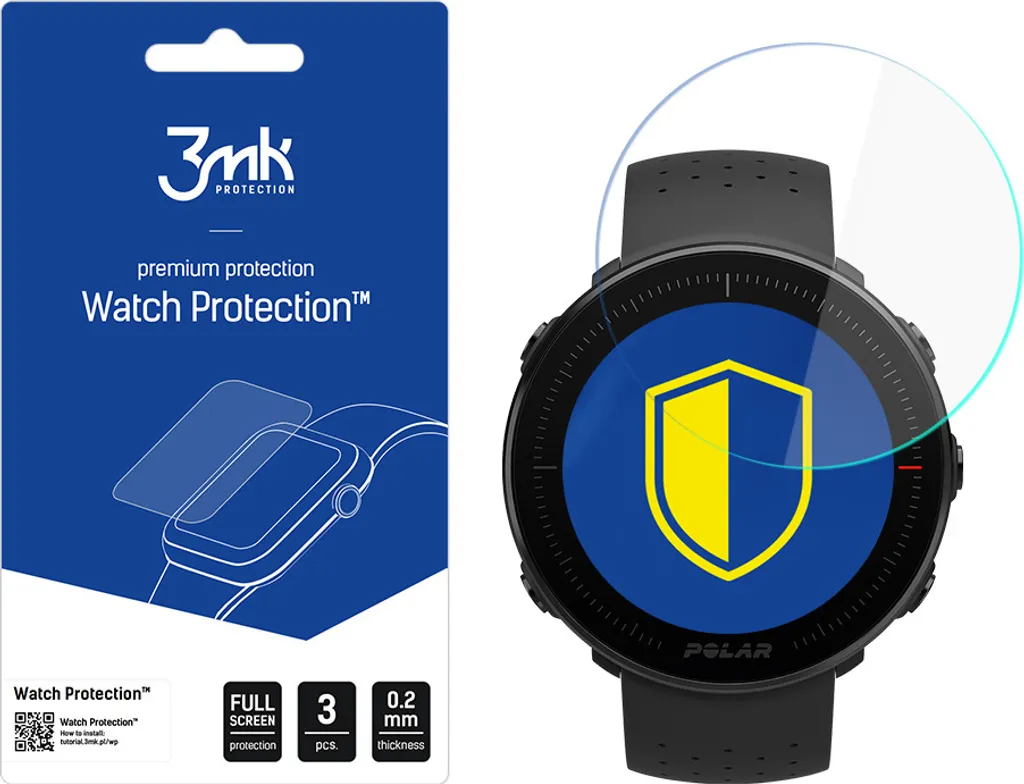 3Mk FlexibleGlass per Polar Vantage M: Protezione Display Anti-Urti 7H