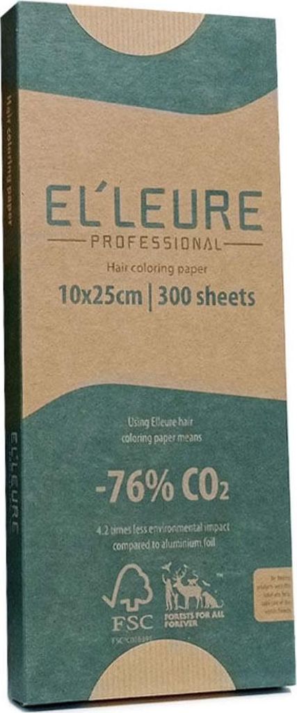 Elleure Haarfärbepapier 300Stück 10x25cm