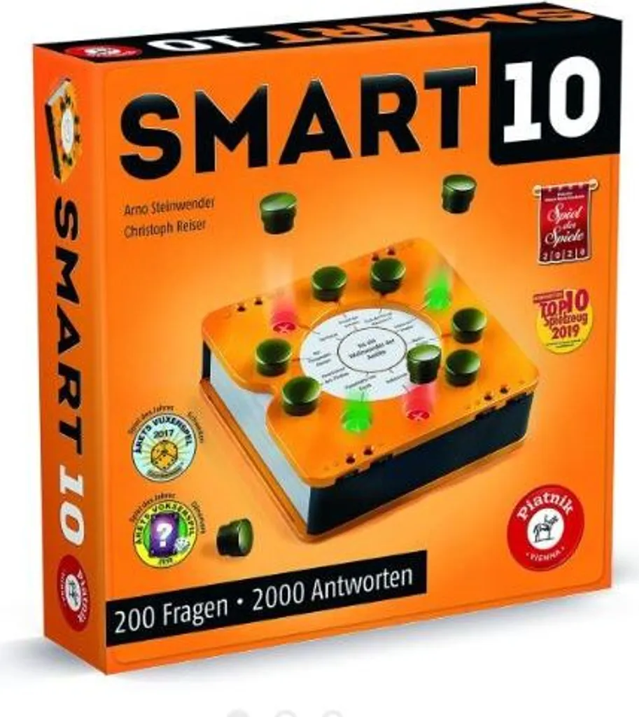 Jeu de société Smart 10 Piatnik boîtier de quiz interactif et compact