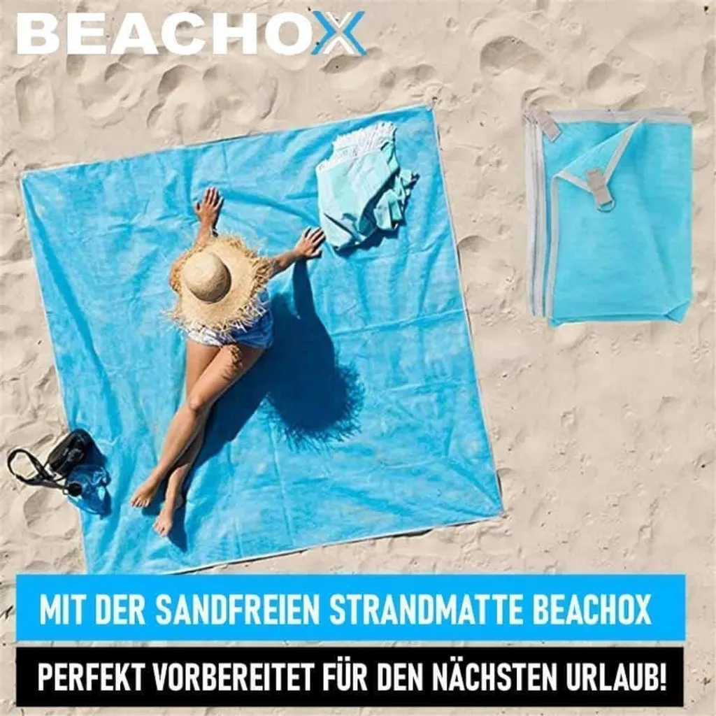 Telo Spiaggia BEACHOX Professionale: Tappeto Antisabbia e Windproof - 2