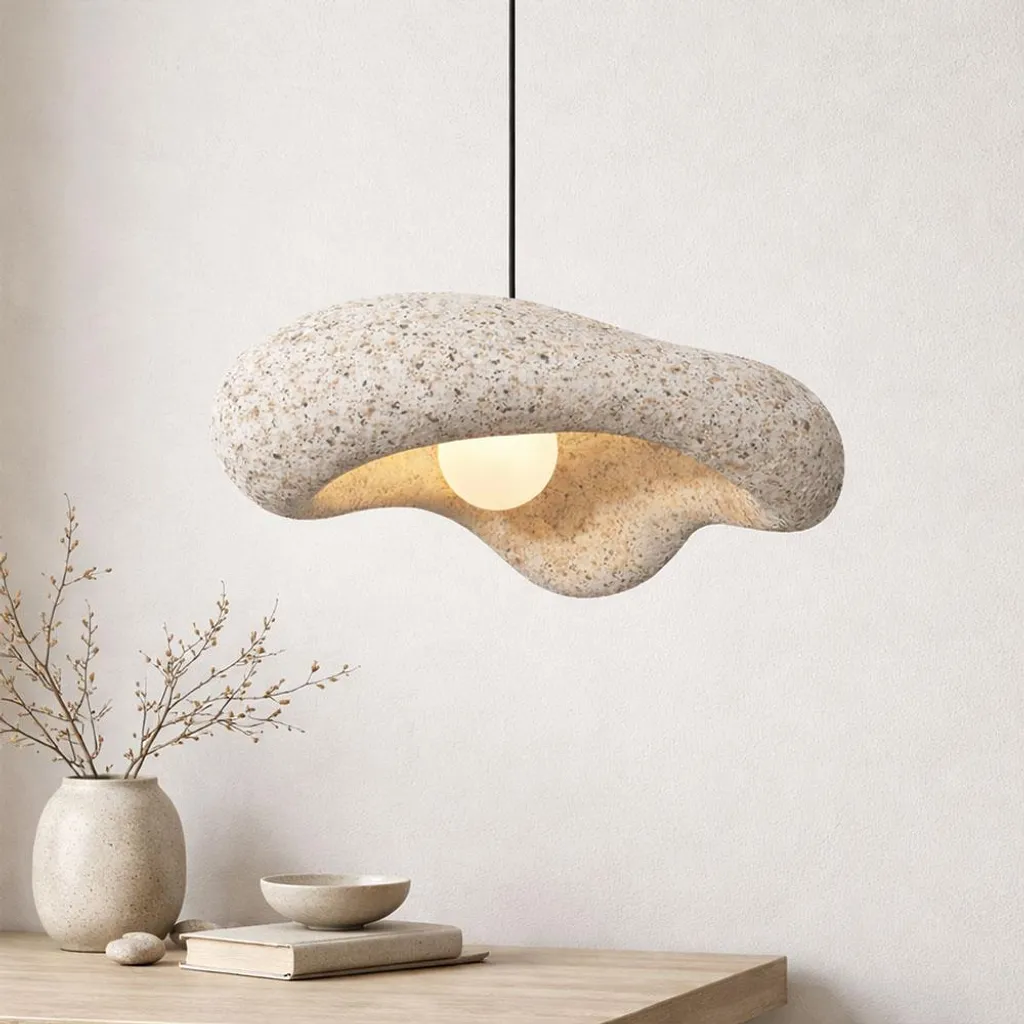 Suspension Zenica Ø 50 cm : Sublimer votre Déco avec l'Aspect Pierre Sable