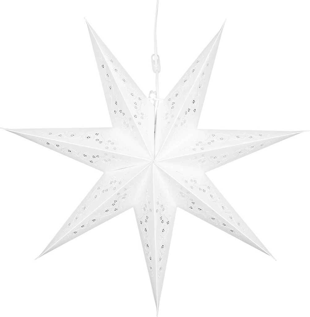 Markslöjd Weihnachtsbeleuchtung Dekoration Hängestern Gisel 45 cm Kunststoff Festlich Beleuchtung