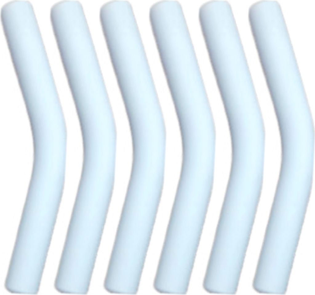 Stück Silikon-Strohhalmspitzen, flexibel, wiederverwendbar, lebensmittelecht, Ersatzspitze für Strohhalme in Ellenbogenform für Hydraflow-Strohh...