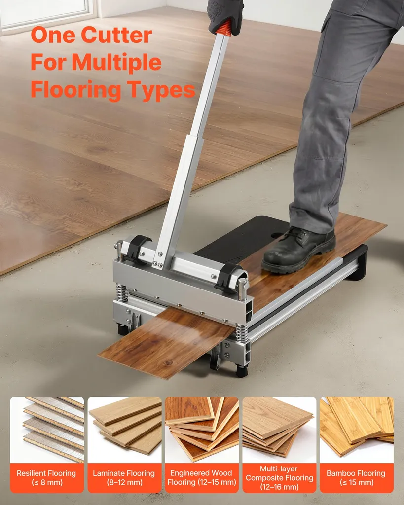 Guillotine à Parquet et Sol Vinyle LVT avec Guide d'Angle Réglable - 3