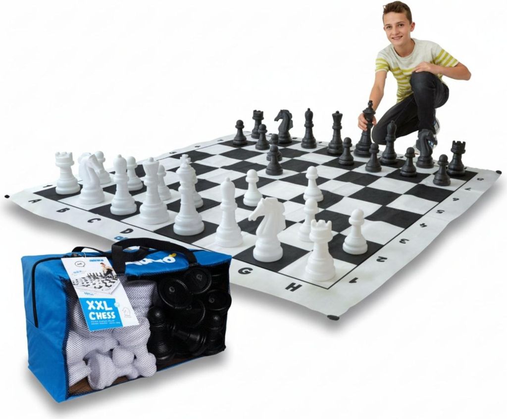 XXL Schach - Riesiges Strategiespiel mit 30 cm Figuren für Produktbild 