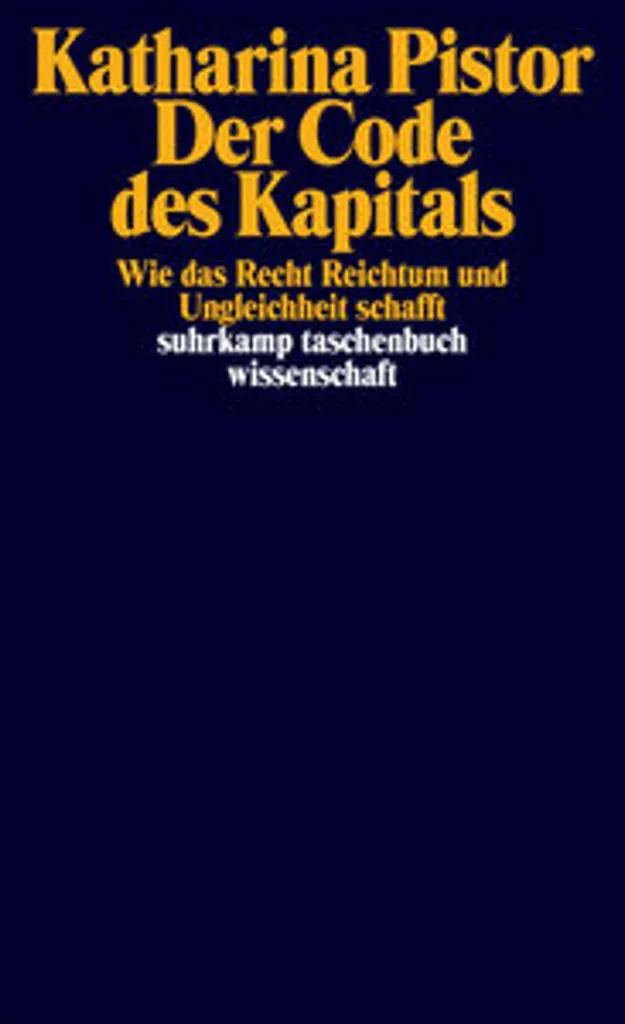 Livre Der Code des Kapitals Katharina Pistor en français format broché