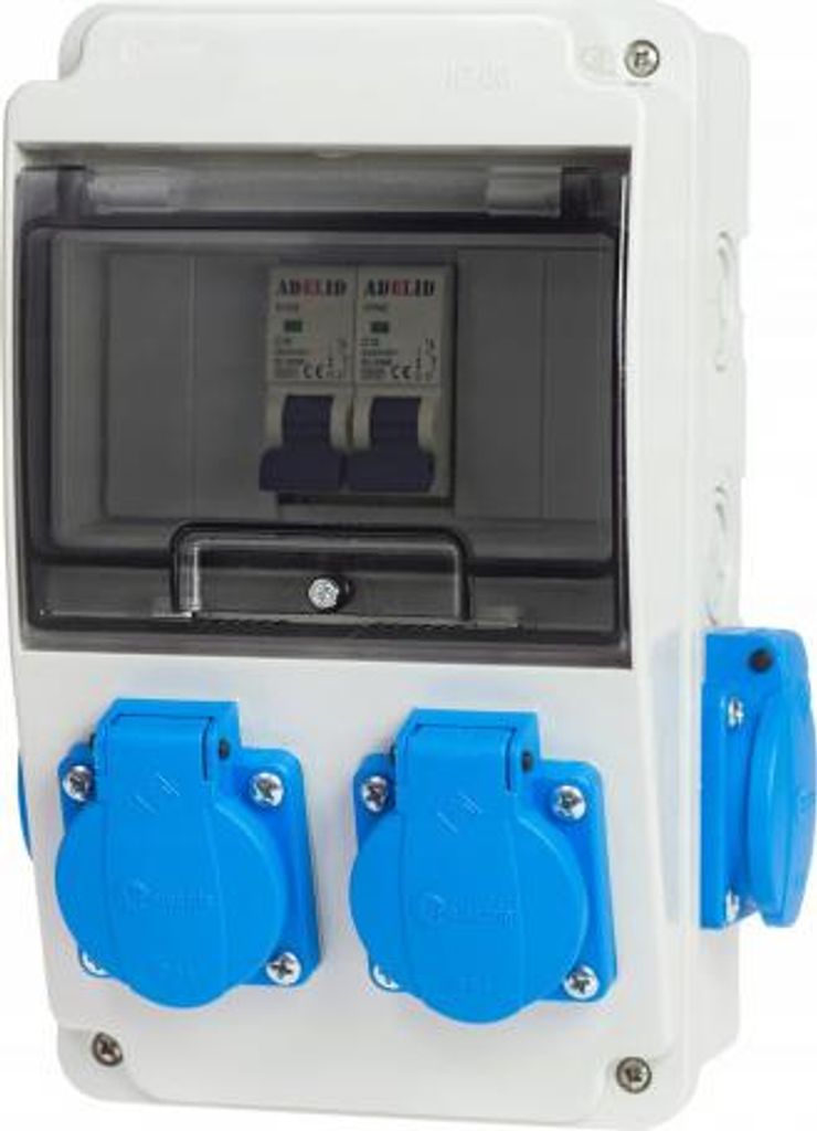 Rozdzielnica ogrodowa Erbetka IP44 z 4 gniazdami 230V Zdjęcie produktu 