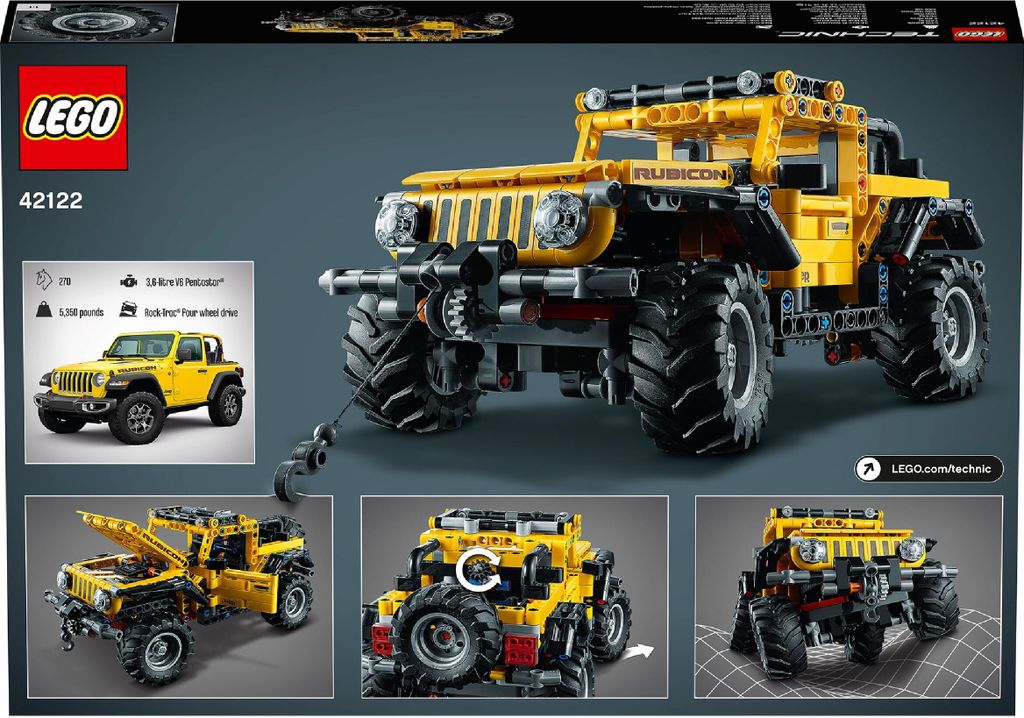 LEGO 42122 Technic Jeep Wrangler, 4x4-Spielzeugauto Produktbild 9