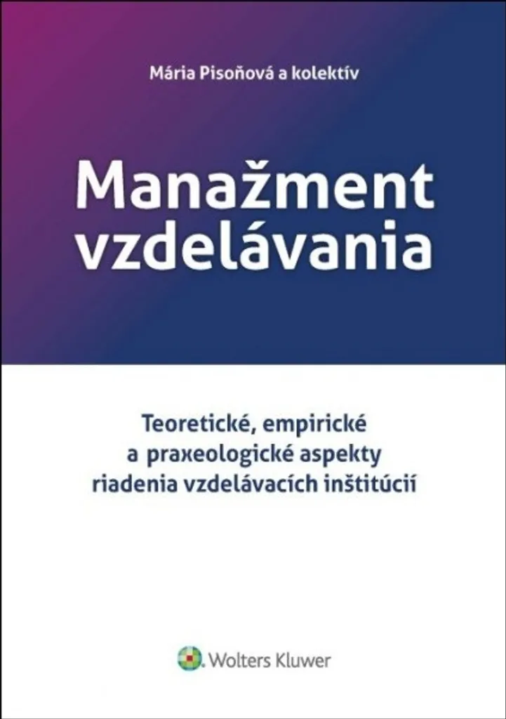 Réussir son Management de l'Éducation avec l'ouvrage de Mária Pisoňová