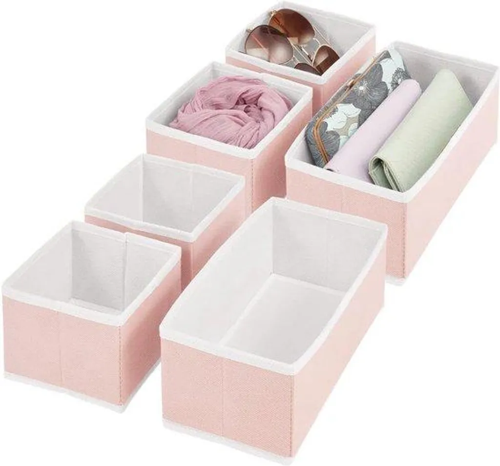 Organiseur de vêtements pliable gris clair en tissu pour armoire
