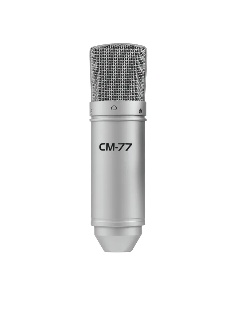 Microphone de studio Omnitronic CM-77 idéal pour home studio et voix