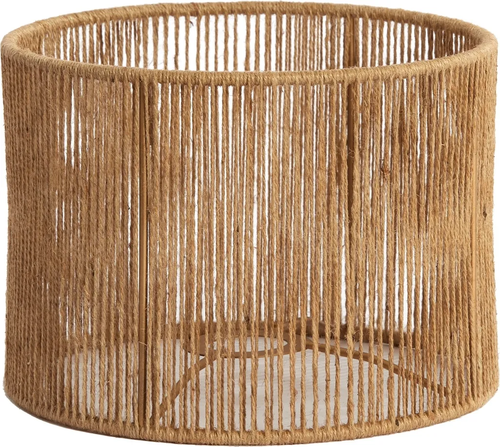 Abat-jour Tossa naturel 25cm : remplacez votre ancien abat-jour E27 textile