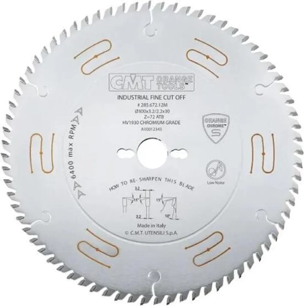 Lame de scie circulaire CMT ø250/30 mm Z40 pour coupes longitudinales