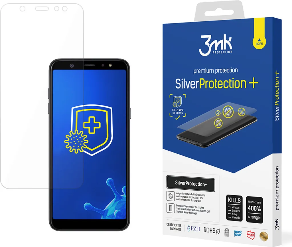 3mk SilverProtection+ Samsung A6+: Tecnologia Antimicrobica Avanzata