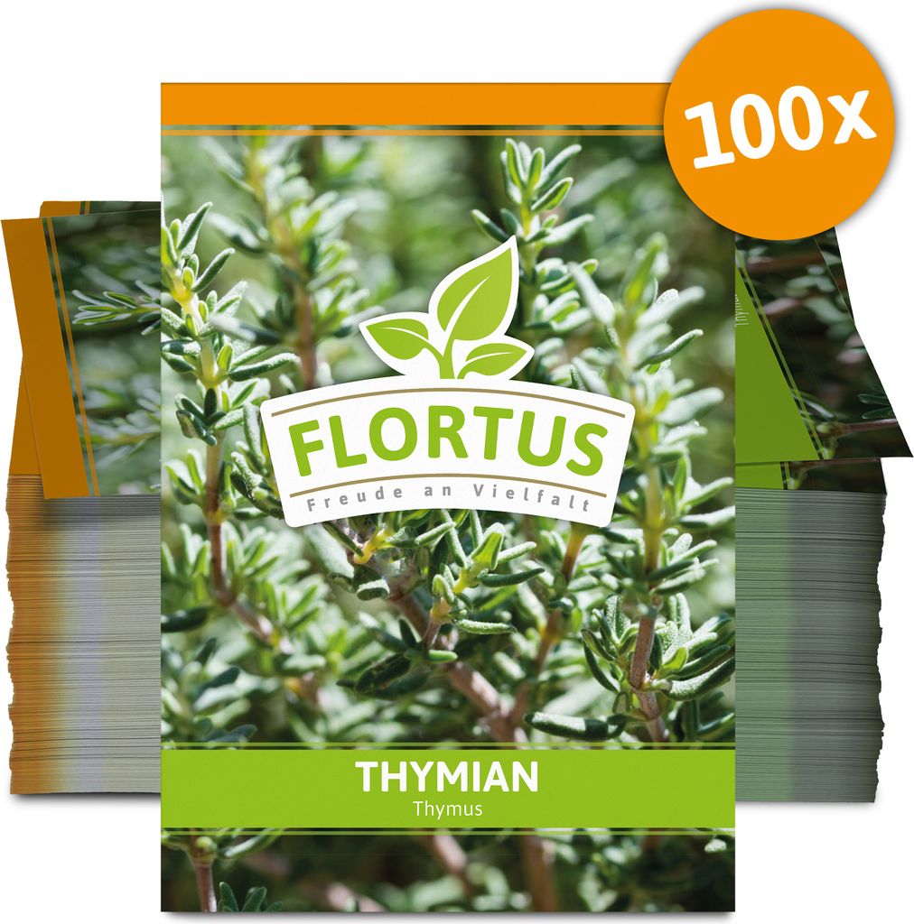 Thymian (100 Tütchen) | Thymiansamen von FLORTUS