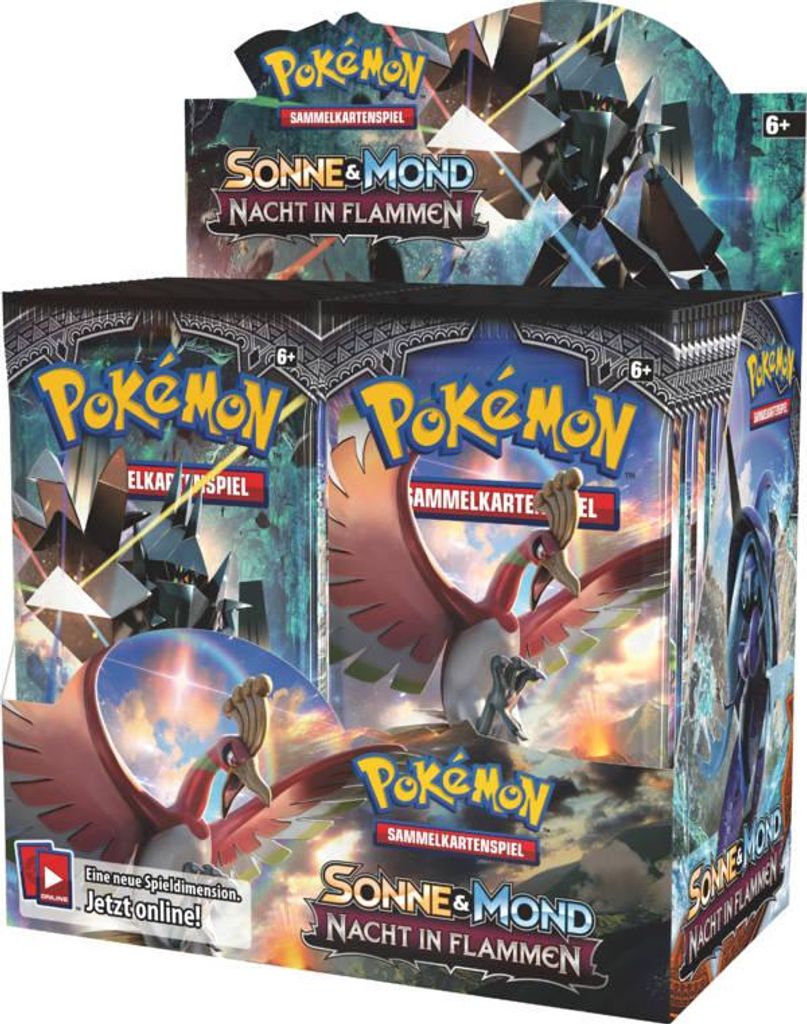 Pokémon 36 Booster Display - Sonne & Mond - Nacht in Flammen - Serie 3