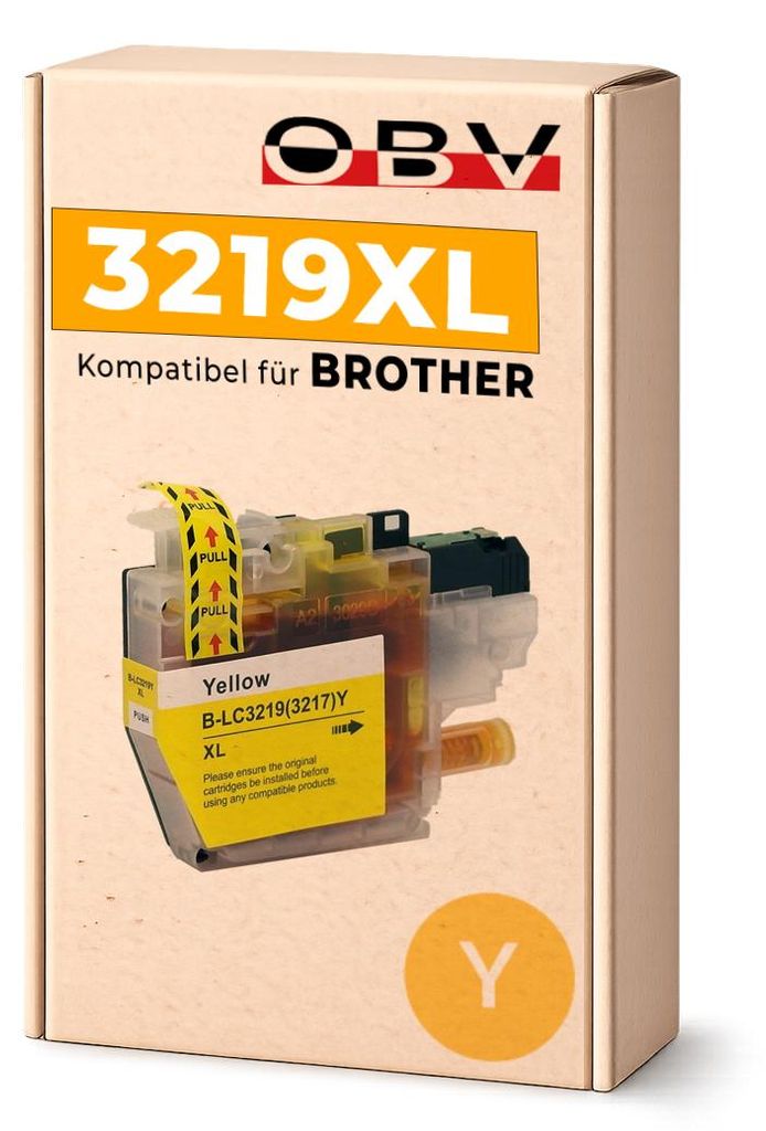 Brother LC-3219XL kompatible Druckerpatrone Gelb - Produktbild 