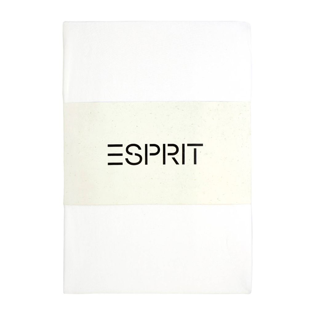 A white product with a cream-colored band featuring the brand name.